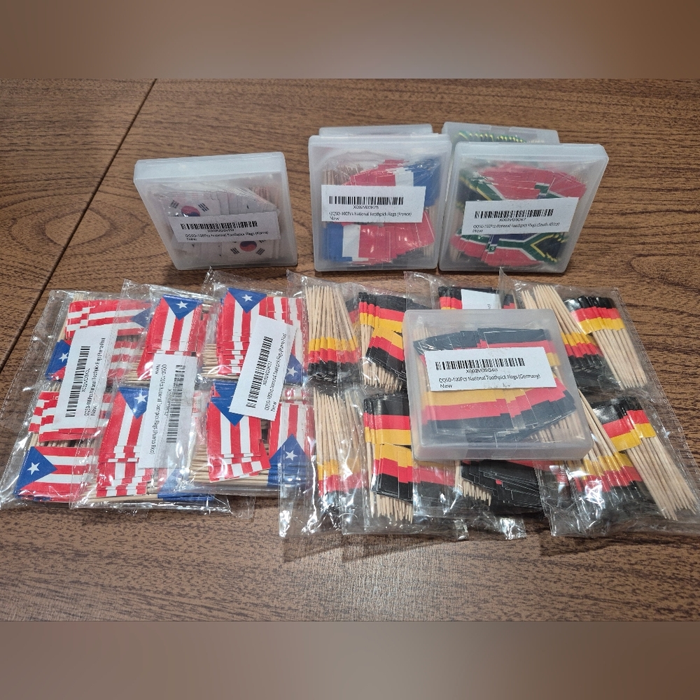 Bundle Of 1500 National Toothpick Flag Decorating Pieces